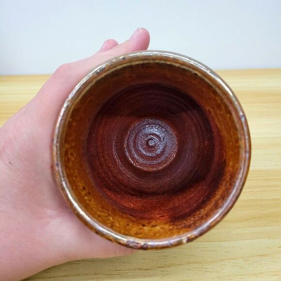 Tom Gray Pottery “TGP” Studio Vase • Seagrove NC • Rustic Earth Tone-Glazed - Picture 6 of 12